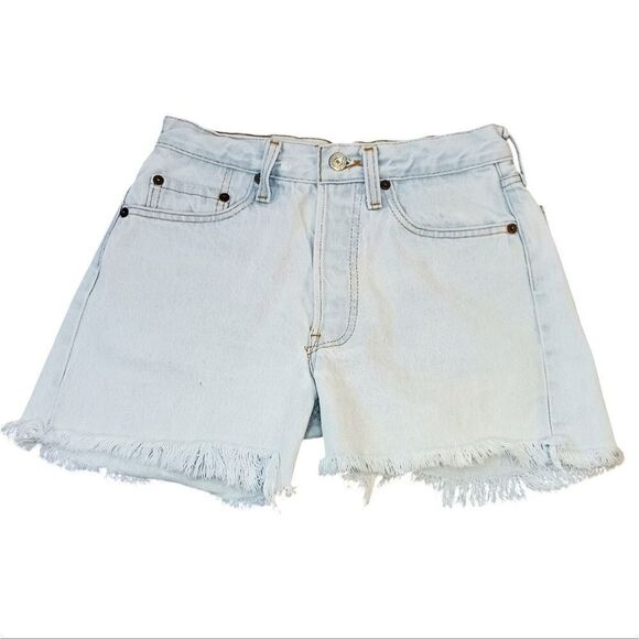 Vintage LEVI'S Rare 80's Cutoff Jean Shorts Original 501 Button Fly 1984 Fit 28 - Picture 9 of 13